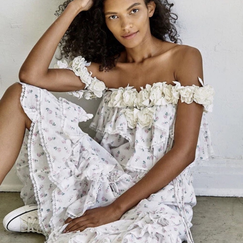 Free People Floral Off-Shoulder Dress -Rare